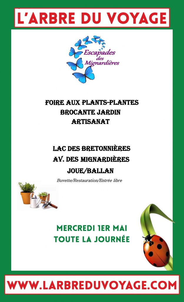 Mercredi 1e mai 2024 : foire aux plants au Lac des Bretonnières